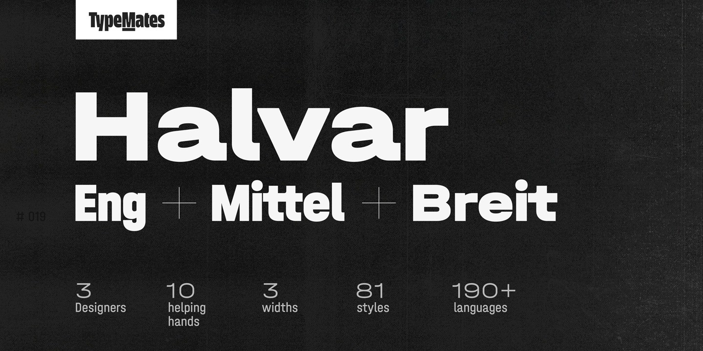 Пример шрифта Halvar Breitschrift XBd